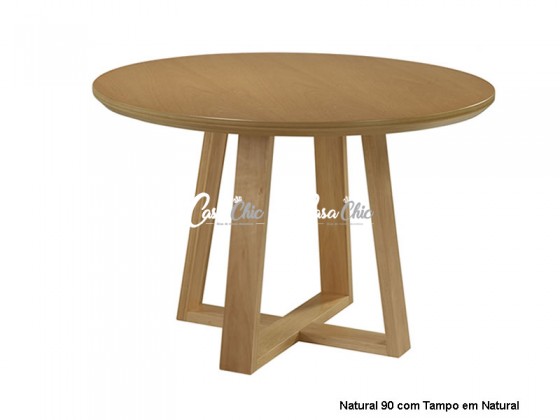 Mesa de Jantar França 1.20 x 1.20 Redonda
